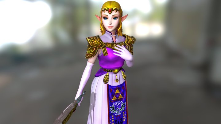 Princess Zelda - Ocarina of Time 3D Model