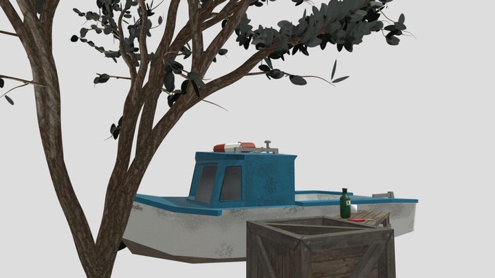 DAE 5 Finished props - By The Ocean 3D Model