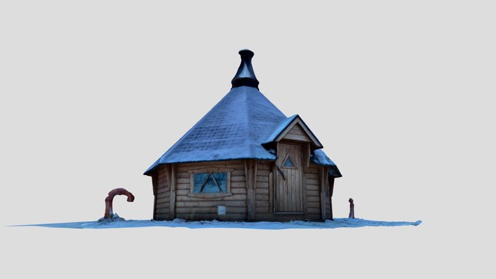 Arctic BBQ Cabin 3D Model
