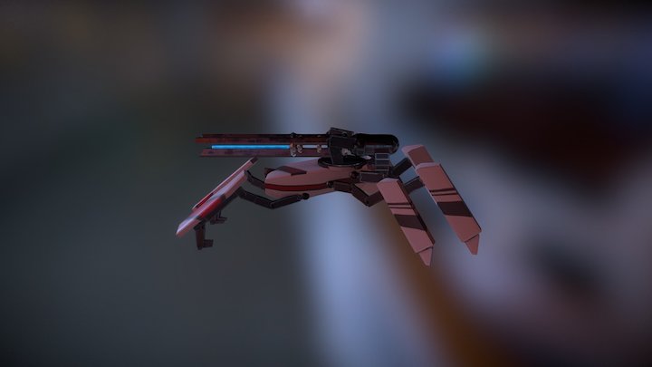 Railgun Walker 3D Model