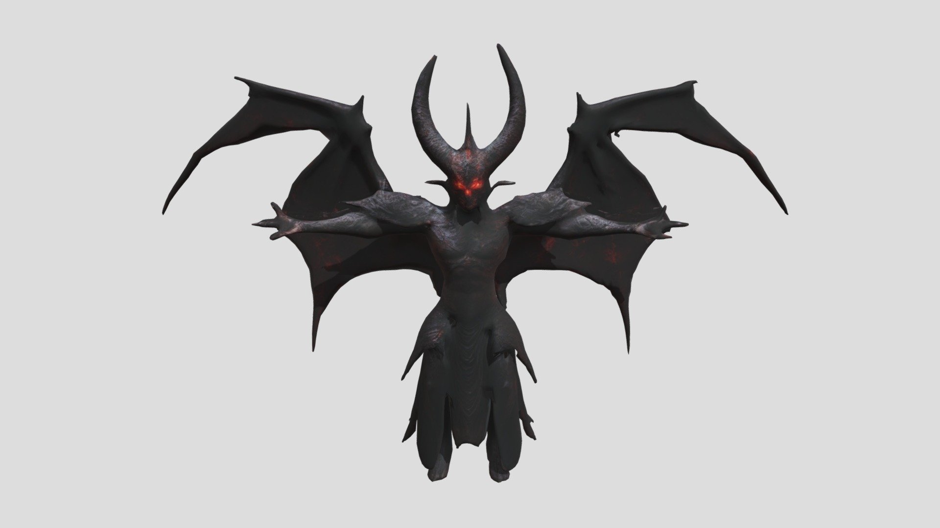 The Tyrannical Demon in a dramatic T-pose - Download Free 3D model by ...