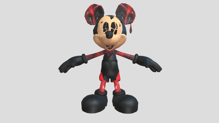 DCT Illusion Mickey for Blender 2.79 3D Model