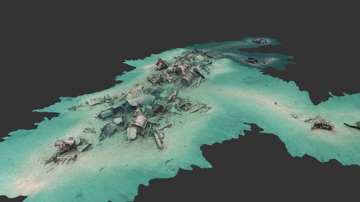 The Wreck of UB 116 - Site Extended 3D Model