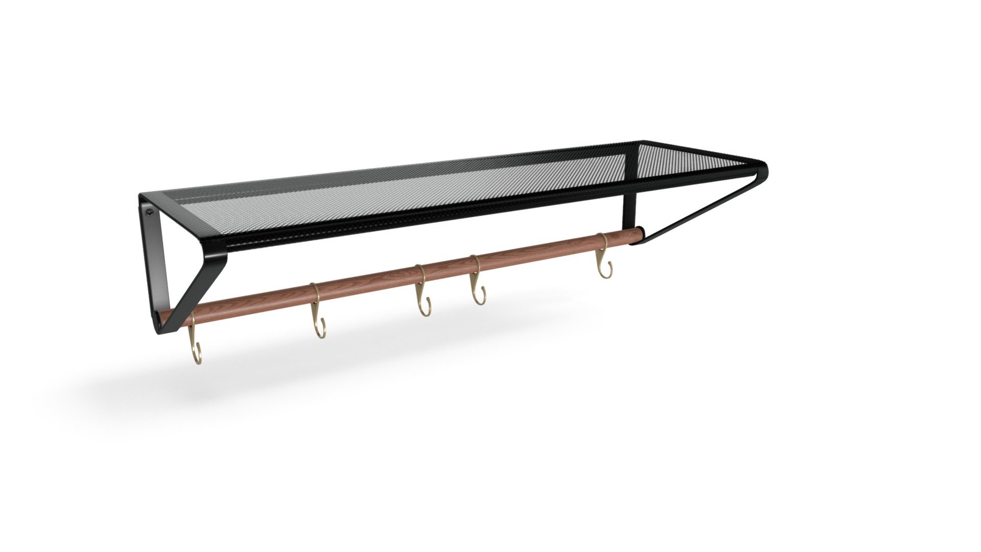 Farringdon Coat Rack, Black Download Free 3D model by (made