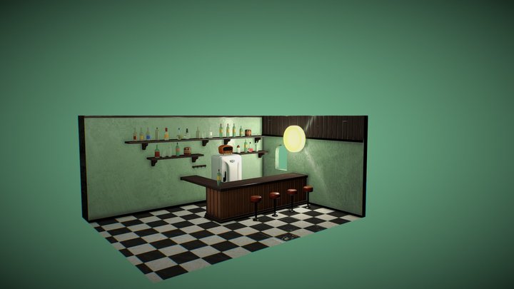 Vintage Bar 3D Model
