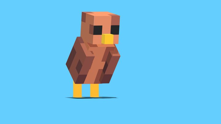 Minecraft :  Bird 3D Model