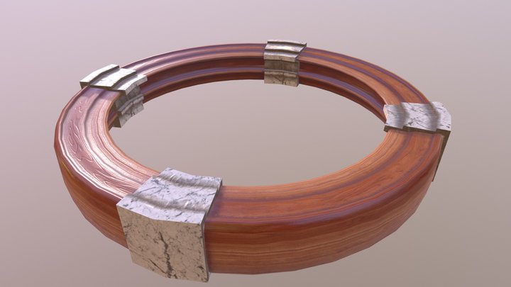 Wood Circle 3D Model