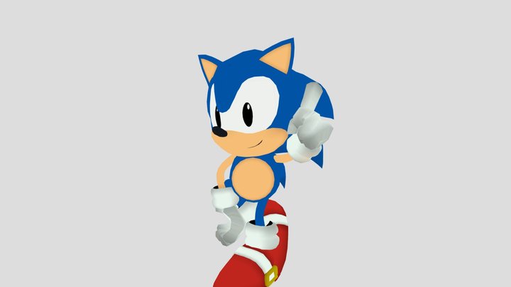 Sonic Adventure - Classic Sonic - Download Free 3D model by  Classic_Sonic_Lover (@Classic_Sonic_Lover) [233b271]