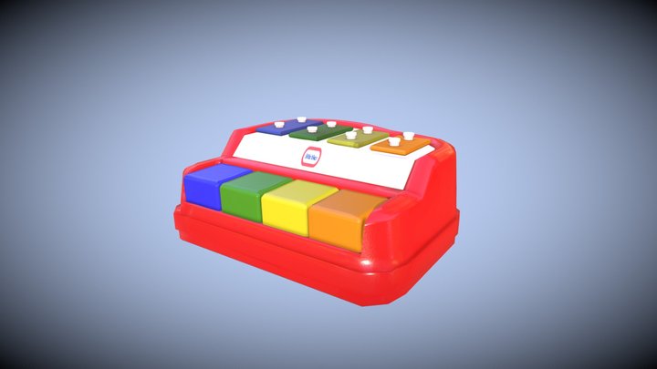Little Tike Toy Piano 3D Model