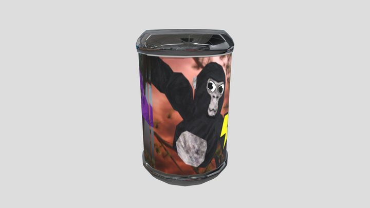 Gorilla Tag Banana Energy Drink 3D Model