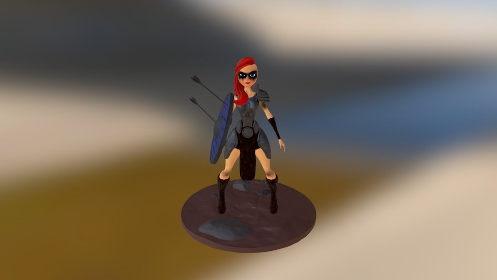 Barbarian Girl - Zbrush - EFV3300