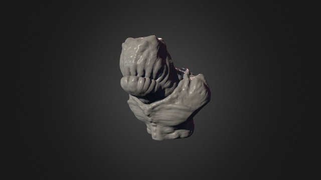 ZBrush 3D Print Sculpt 004 (Teeth Face) 3D Model