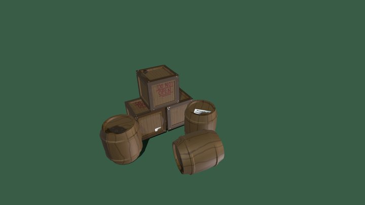 crate and barrel 3D Model