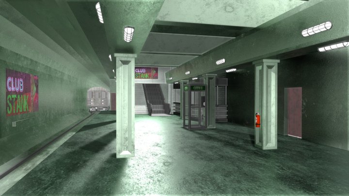 Matrix Subway 01 3D Model