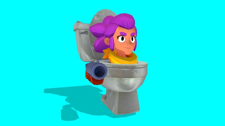 Shelly Toilet — Brawl Stars – Modello 3D gratuito STL