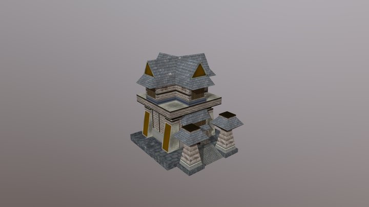 Prédio Chinês / Chinese Building 3D Model