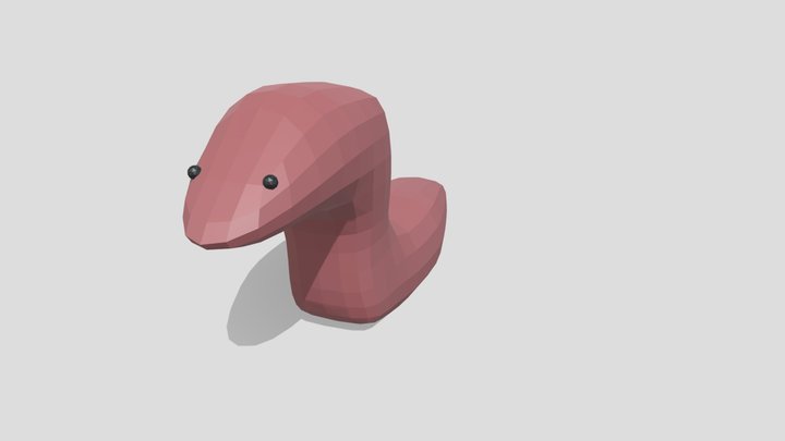 Mollusk, kind of Planarian 3D Model