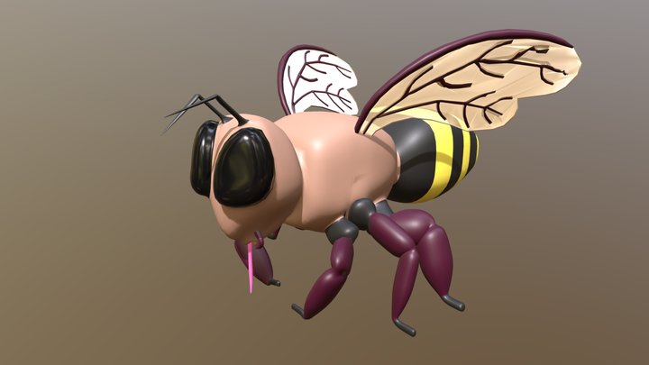 A Honey Bee 3D Model