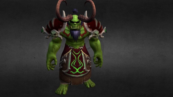 WoW Orc Demon Hunter 3D Model