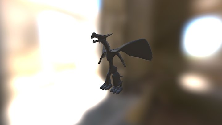 Red Eye Black Dragon 3D Model