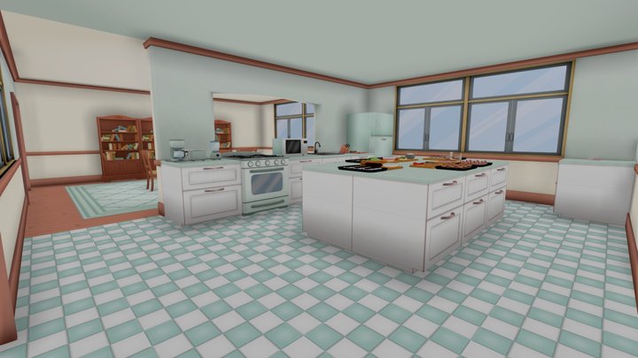 Yandere Simulator Cooking Club Props 3D Model