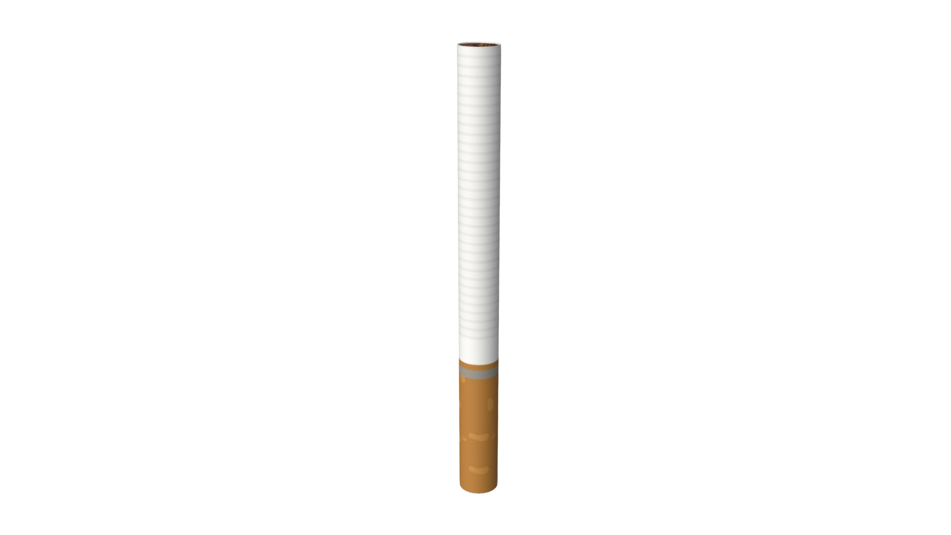 3D model Cigarette - This is a 3D model of the Cigarette. The 3D model is about text, whiteboard.