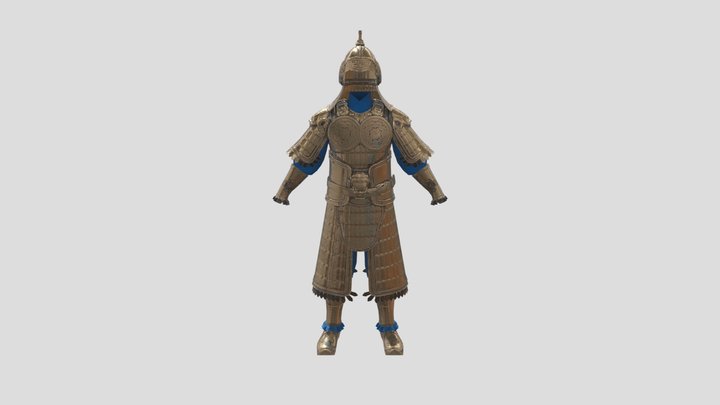 Procedural armor chinese instance test 3D Model