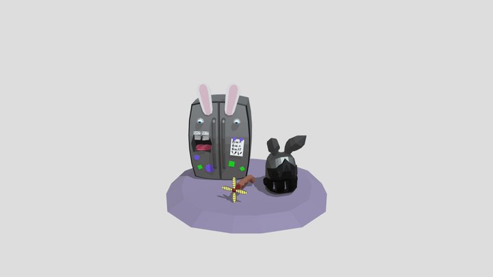 Mario +  Rabbids props 3D GD2 3D Model