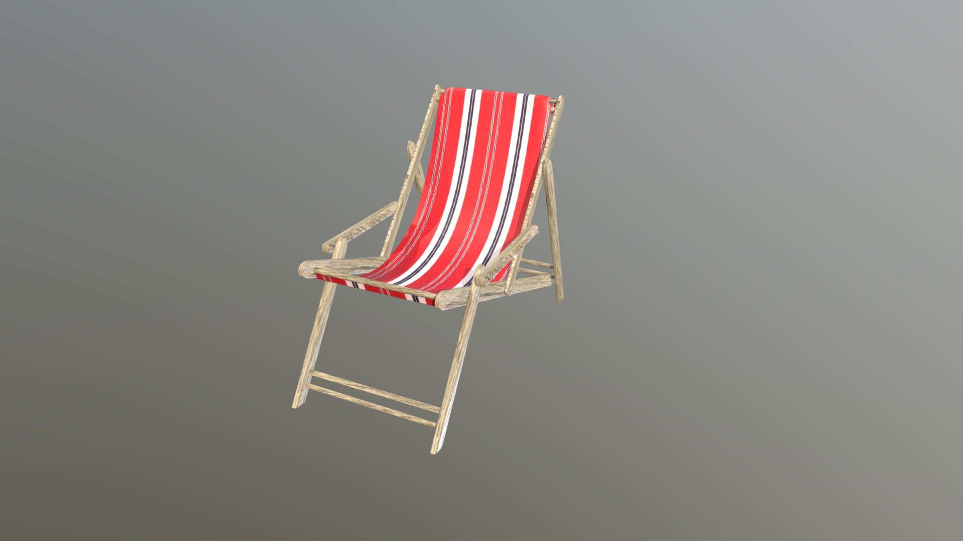 Lazy Deck Chair — Sketchfab embed 3D viewer