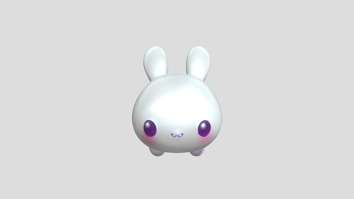 Cute Little Bunny pet 3D Model