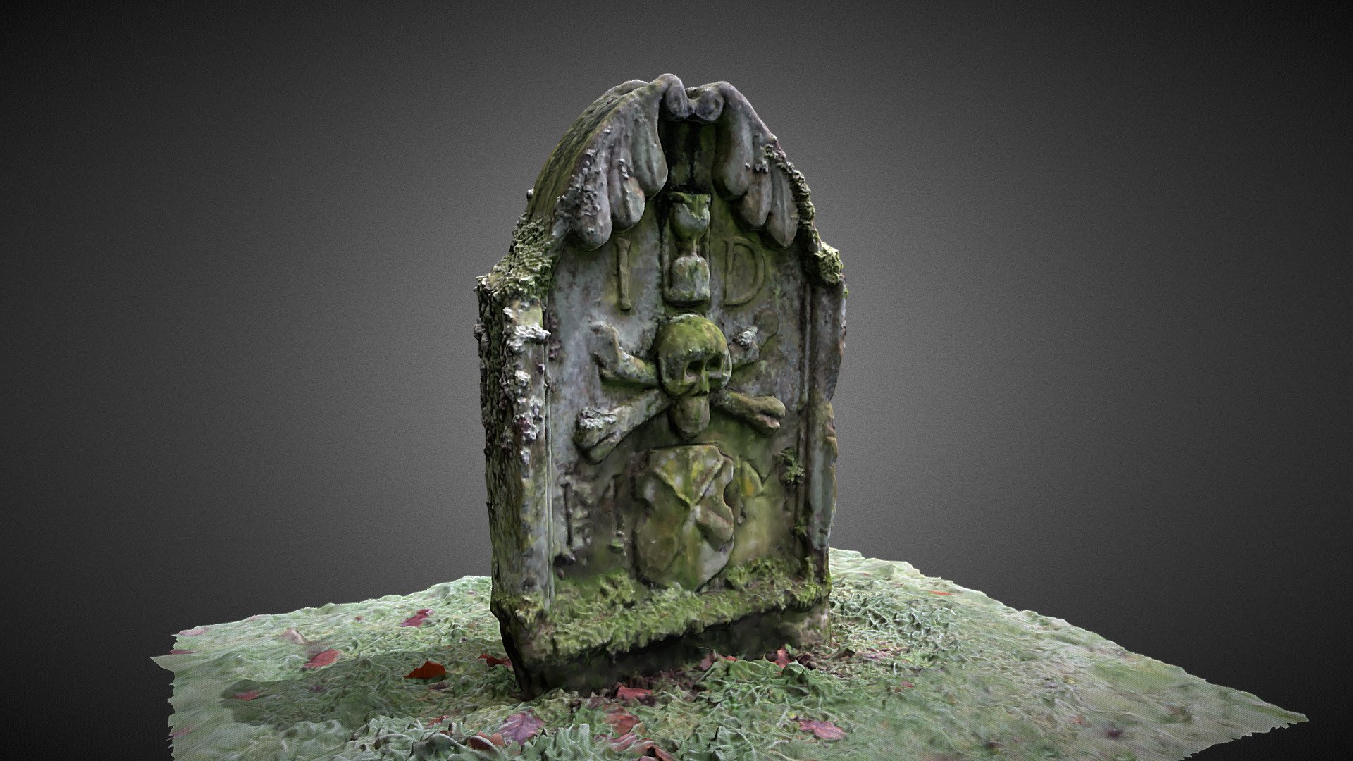 Humbie Kirk headstone, East Lothian — Sketchfab embed 3D viewer