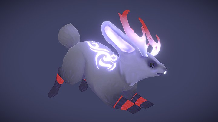 Fantasy Bunny 3D Model