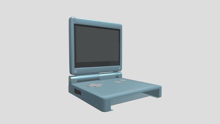 Gameboy SP - In Progress - Open 3D Model