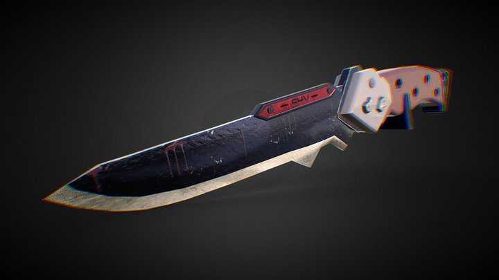 [ Portfolio Models ] PKN-01C Progressive Knife 3D Model