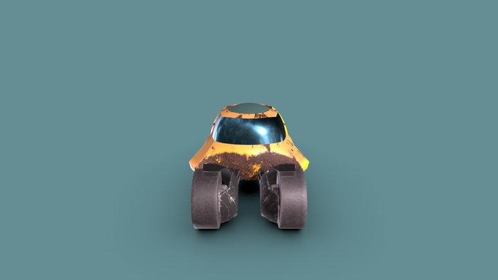Abandoned Mars Rover 3D Model