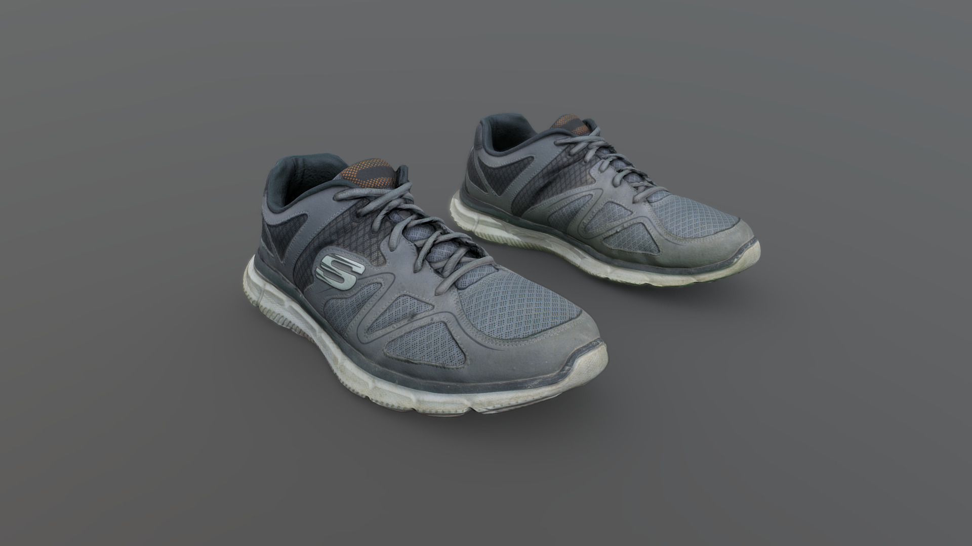 3D model Pair of Sneakers - This is a 3D model of the Pair of Sneakers. The 3D model is about a pair of shoes.