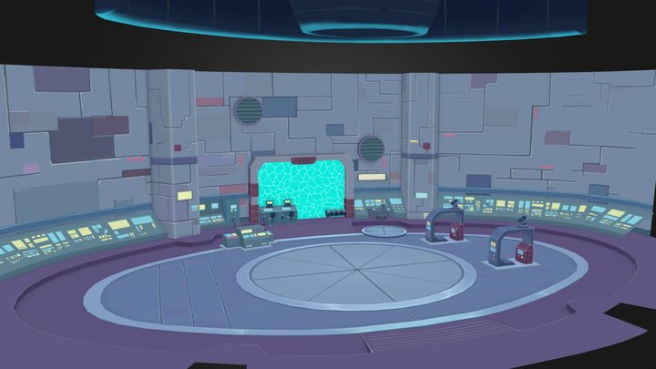 TMNT Mutant Madness Portal Room 3D Model