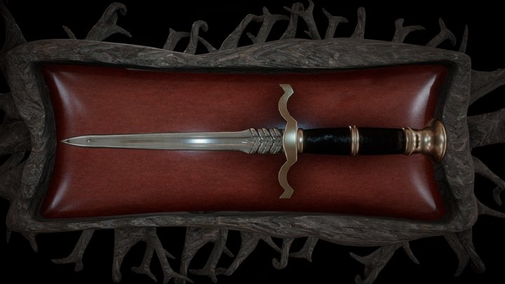 Fantasy Dagger 3D Model
