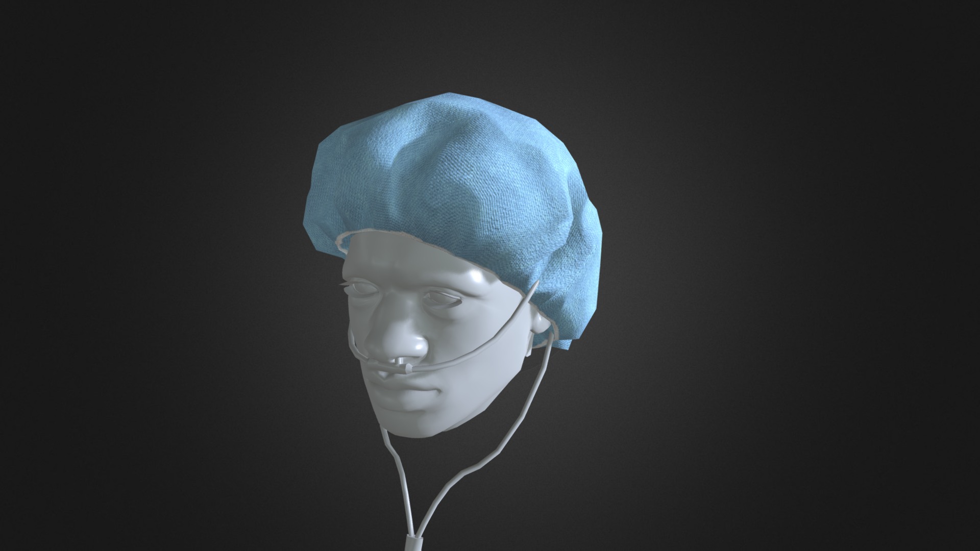 3D model Charlotte - This is a 3D model of the Charlotte. The 3D model is about a person wearing a mask.