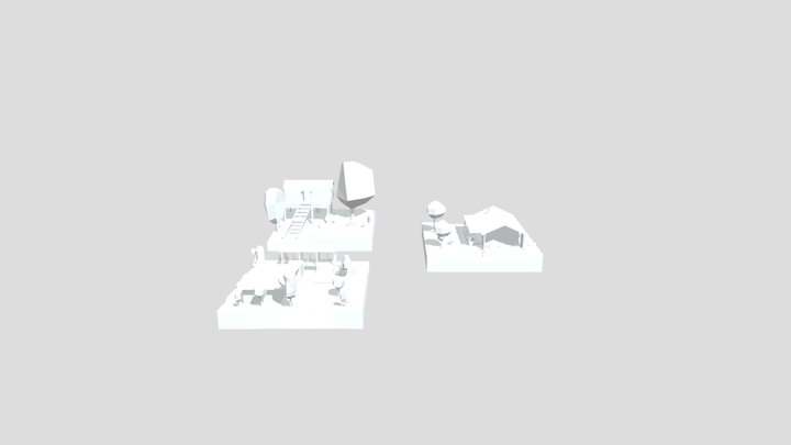Forest Loner - Diorama and House blockout 3D Model