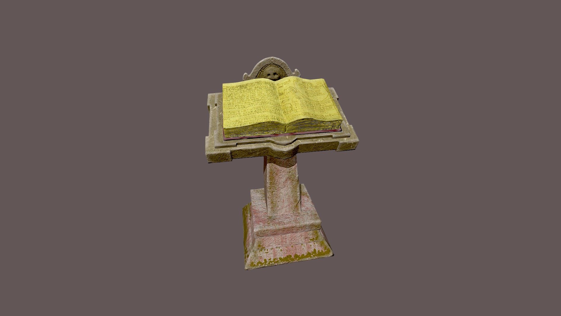 The Medieval Book Stand Download Free 3D model by Kurian17 [3e736d2