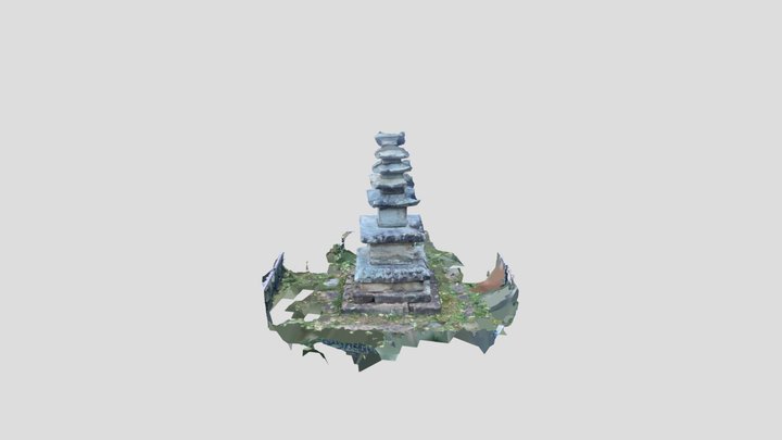 Five storied stone pagoda of Deungmyeongsa site 3D Model