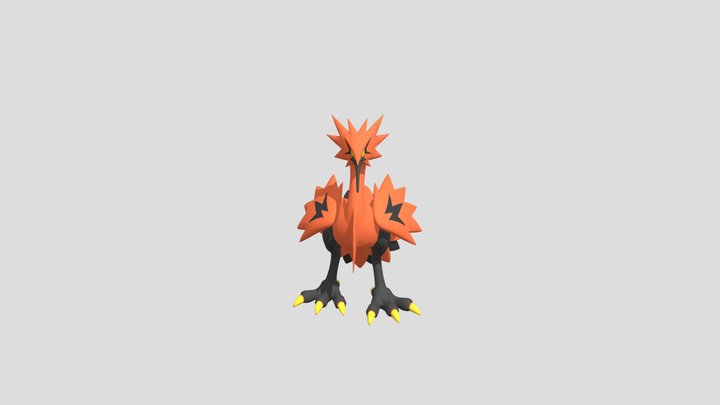 Zapdos Galarian 3D Model