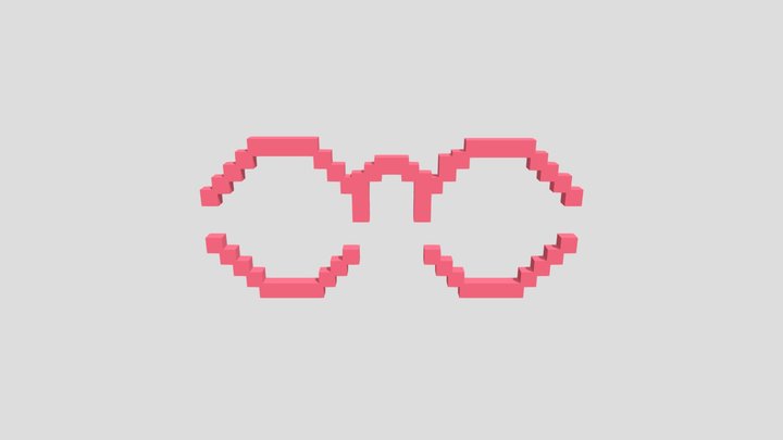 Minecraft Party Glasses 3D Model