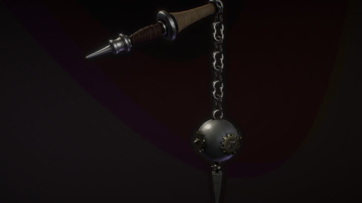 Fantasy medieval weapon 3D Model