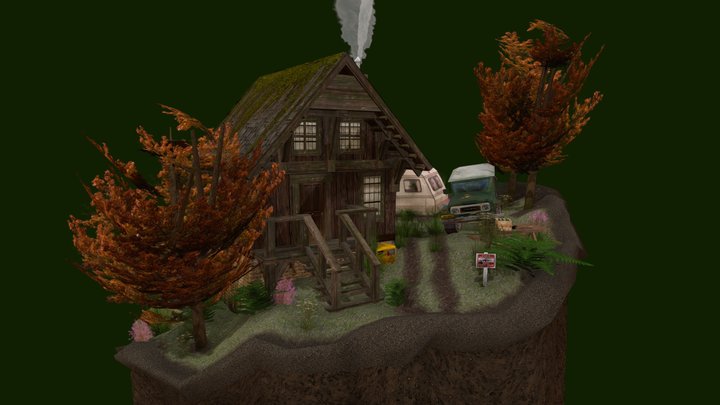 DAE Diorama - Forest Loner 3D Model