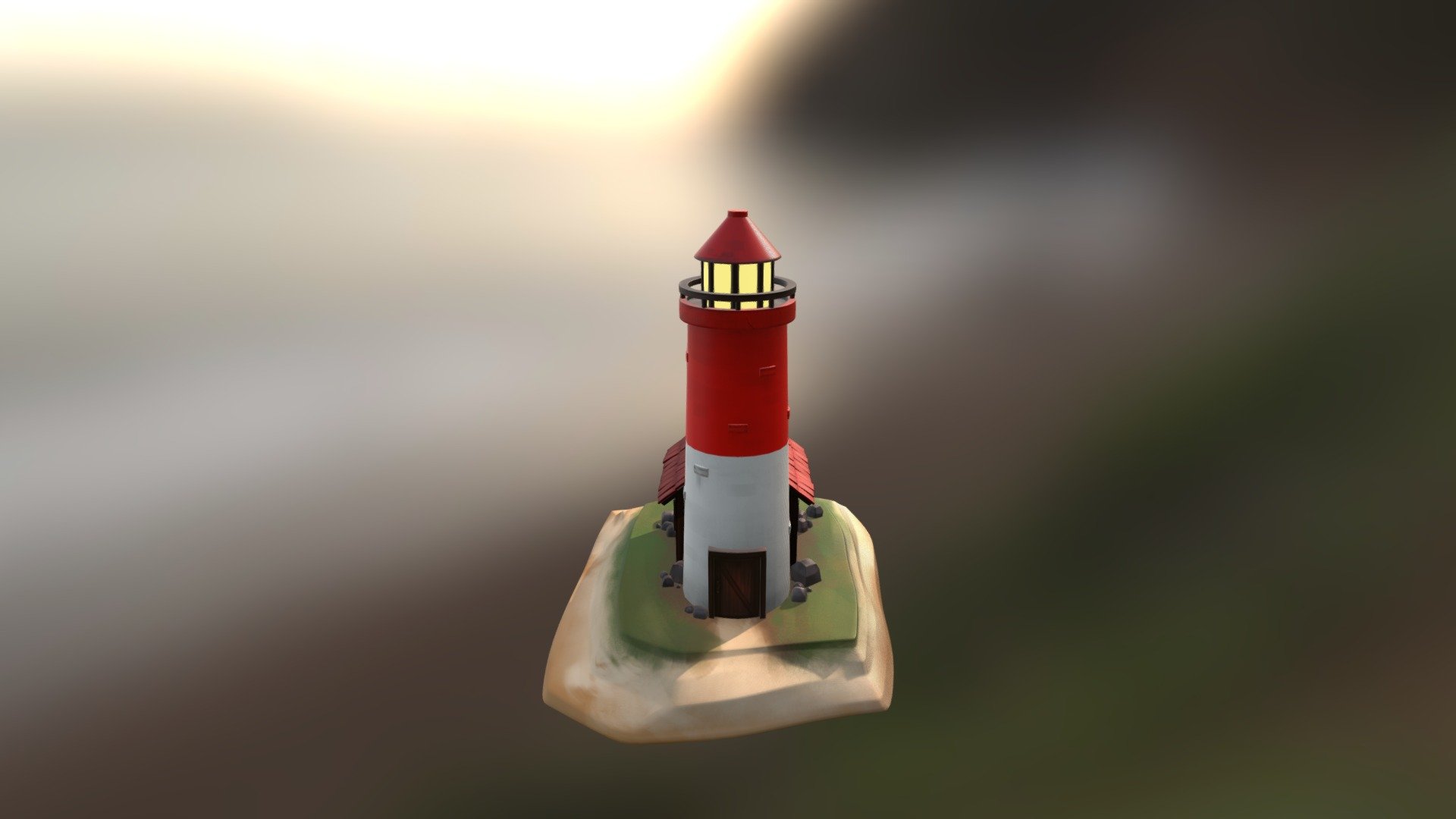 Stylized lighthouse - 3D model by Wiktoria.Golba [3e775d3] - Sketchfab