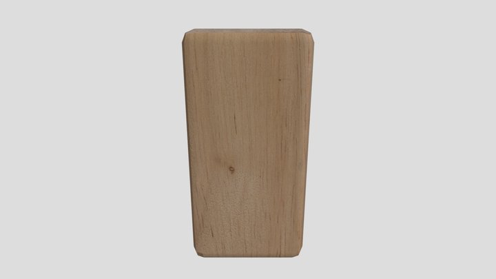 Wooden Block 3D Model