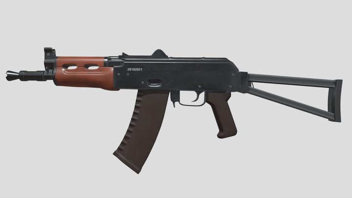 AKS-74U - Assault Rifle 3D Model