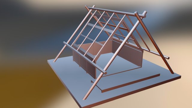Tent Animation 3D Model